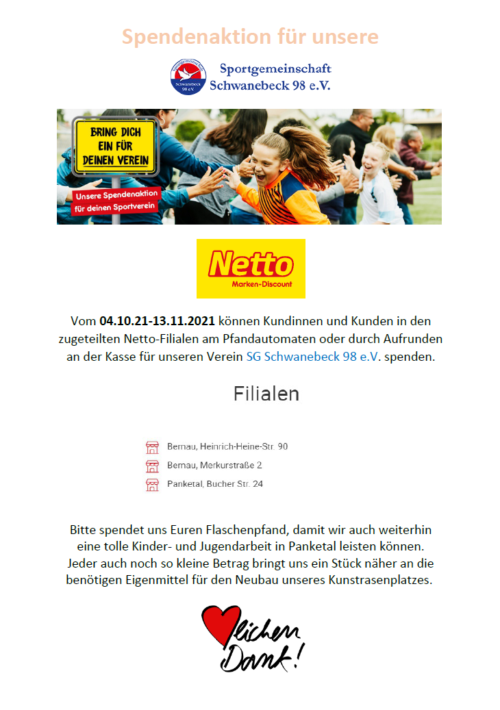 Spendenaktion Netto